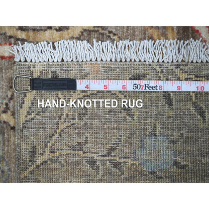 Oushak And Peshawar Wool Hand Knotted Rug Grey No Border 3.1X5.1 -O089060