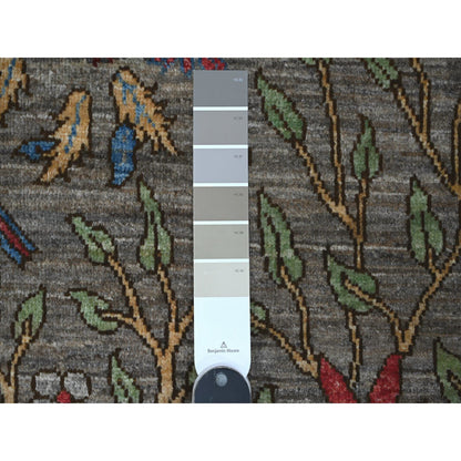 Oushak Wool Hand Knotted Rug Grey 3.1X4.8  -O089063