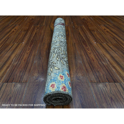 Oushak Wool Hand Knotted Rug Grey 3.1X4.8  -O089063