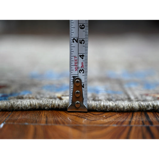 Oushak Wool Hand Knotted Rug Grey 3.1X4.8  -O089063