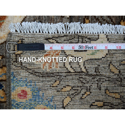 Oushak Wool Hand Knotted Rug Grey 3.1X4.8  -O089063