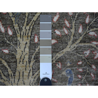 Oushak And Peshawar Wool Hand Knotted Rug Grey No Border 3.1X5.2 -O089064