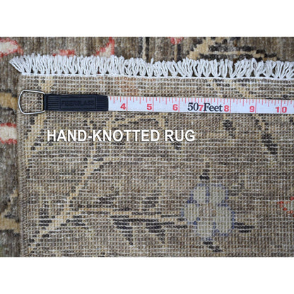 Oushak And Peshawar Wool Hand Knotted Rug Grey No Border 3.1X5.2 -O089064