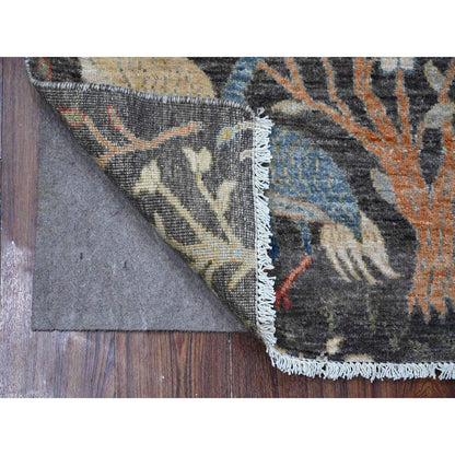 Oushak And Peshawar Wool Hand Knotted Rug Grey No Border 2.6X6.1 -O089068