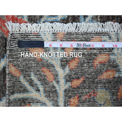 Oushak And Peshawar Wool Hand Knotted Rug Grey No Border 2.6X6.1 -O089068