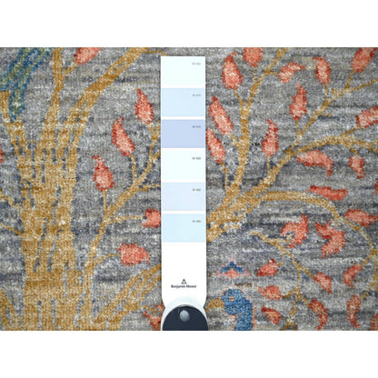 Oushak And Peshawar Wool Hand Knotted Rug Grey No Border 5.1X5.1 -O089075