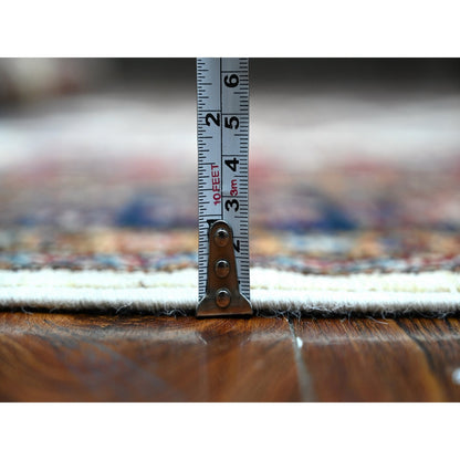 Kazak Wool Hand Knotted Rug Ivory Blue 5.10X8.11 -O089094