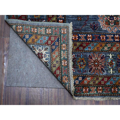Kazak Wool Hand Knotted Rug Grey Gray 8.0X9.6 -O089095