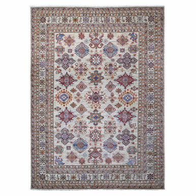 Kazak Wool Hand Knotted Rug Grey Gray 9.0X12.3 -O089103