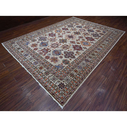 Kazak Wool Hand Knotted Rug Grey Gray 9.0X12.3 -O089103