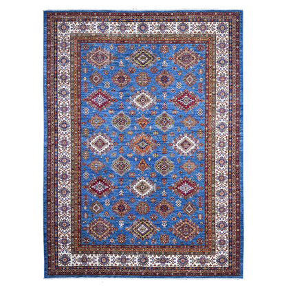 Traditional Wool Hand Knotted Rug Blue 9.9X12.11  -O089106