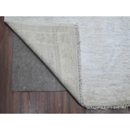 Oushak And Peshawar Wool Hand Knotted Rug Grey Gray 8.9X11.9 -O089113
