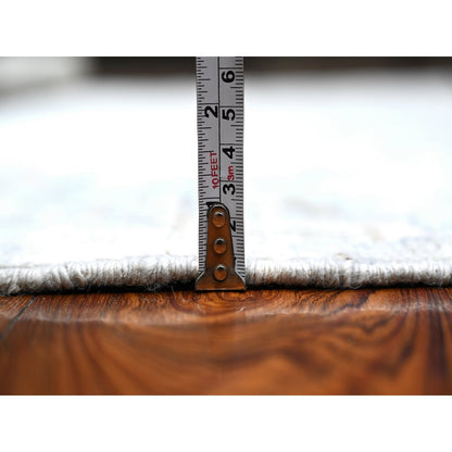 Oushak And Peshawar Wool Hand Knotted Rug Grey Gray 6.3X8.10 -O089122