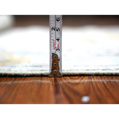 Oushak And Peshawar Wool Hand Knotted Rug Grey Gray 2.8X5.0 -O089142