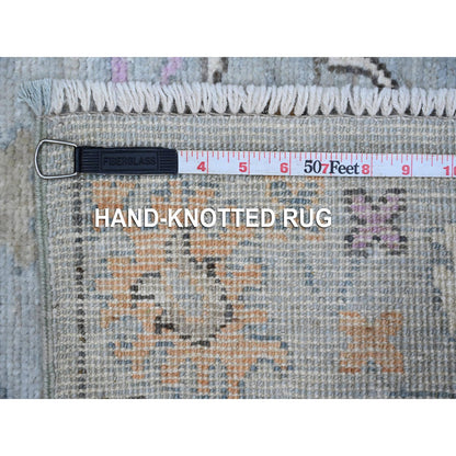 Oushak And Peshawar Wool Hand Knotted Rug Grey Gray 2.8X5.0 -O089142