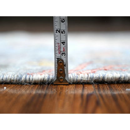 Oushak And Peshawar Wool Hand Knotted Rug Grey No Border 2.6X5.9 -O089165