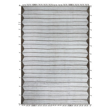Tribal & Geometric Wool Hand Knotted Rug Ivory Ivory 10.0X14.5 -O089178