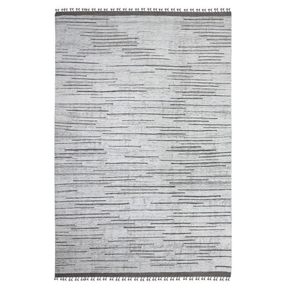 Tribal & Geometric Wool Hand Knotted Rug Ivory No Border 8.11X13.2 -O089190