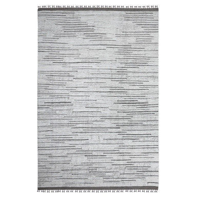 Tribal & Geometric Wool Hand Knotted Rug Ivory No Border 8.11X13.2 -O089190