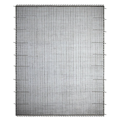 Tribal & Geometric Wool Hand Knotted Rug Ivory No Border 12.2X15.2 -O089192
