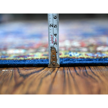 Kazak Wool Hand Knotted Rug Blue Red 6.0X6.5 -O089212