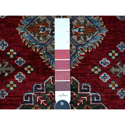 Kazak Wool Hand Knotted Rug Red Ivory 2.8X7.0 -O089216