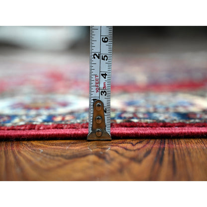 Kazak Wool Hand Knotted Rug Red Ivory 2.8X7.0 -O089216