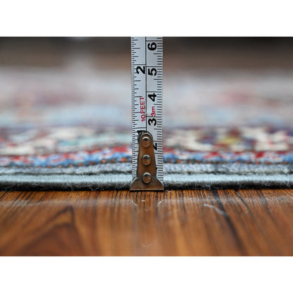 Kazak Wool Hand Knotted Rug Grey Ivory 2.5X6.10 -O089219
