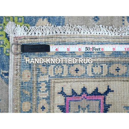Kazak Wool Hand Knotted Rug Grey Silver 4.11X6.4 -O089229