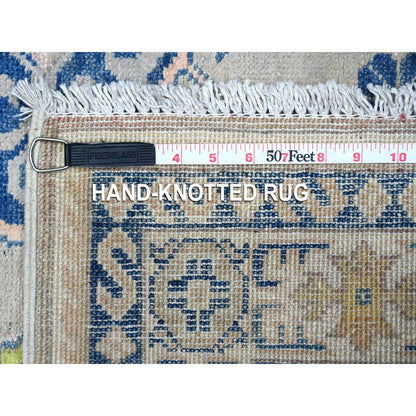 Kazak Wool Hand Knotted Rug Grey Ivory 4.9X6.9 -O089238