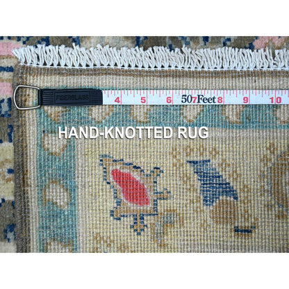 Kazak Wool Hand Knotted Rug Grey Yellow 2.9X3.11 -O089240