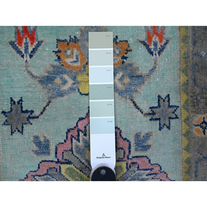 Kazak Wool Hand Knotted Rug Blue Gray 2.0X2.9 -O089246