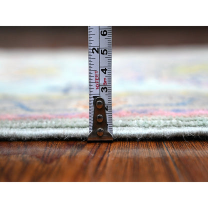 Kazak Wool Hand Knotted Rug Blue Gray 2.0X2.9 -O089246