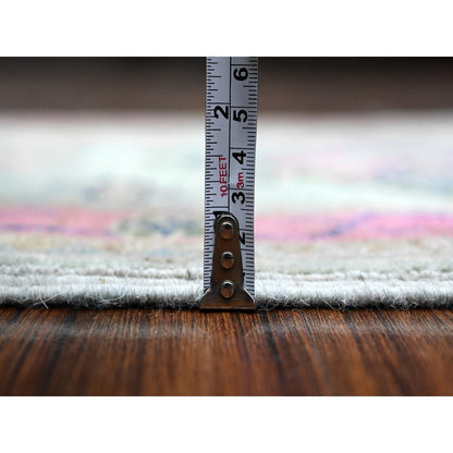 Kazak Wool Hand Knotted Rug Blue Pink 2.0X2.9 -O089248