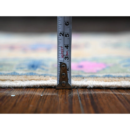 Kazak Wool Hand Knotted Rug Pink Green 2.0X2.11 -O089249