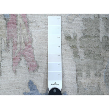 Oushak And Peshawar Wool Hand Knotted Rug Ivory Ivory 5.9X8.9 -O089285