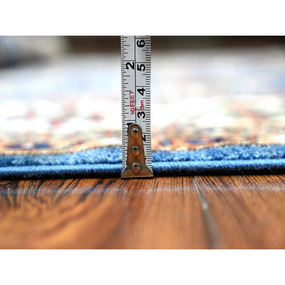 Kazak Wool Hand Knotted Rug Blue 6.1x9.3 -O089299
