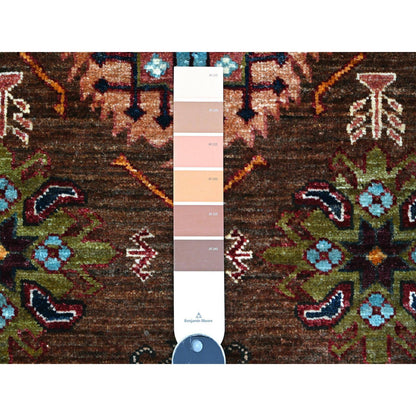 Kazak Wool Hand Knotted Rug Brown Ivory 6.0X8.10 -O089300