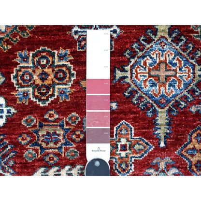 Kazak Wool Hand Knotted Rug Red Ivory 6.1X9.3 -O089301