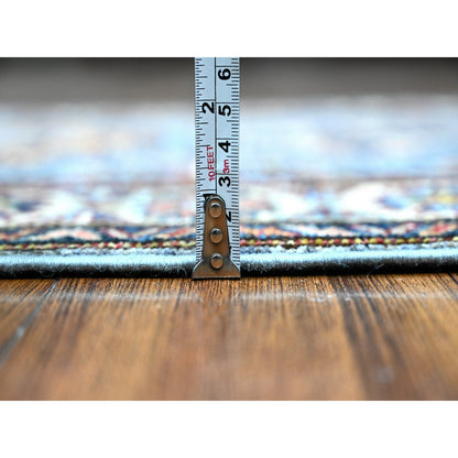Kazak Wool Hand Knotted Rug Grey Ivory 2.7X8.4 -O089305