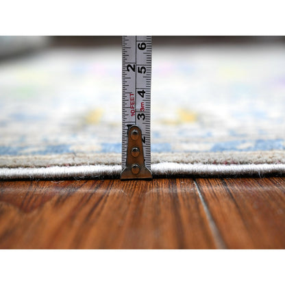 Kazak Wool Hand Knotted Rug Grey Ivory 4.11X6.8 -O089340
