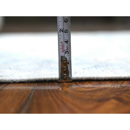 Oushak And Peshawar Wool Hand Knotted Rug Grey Gray 3.1X19.10 -O089358