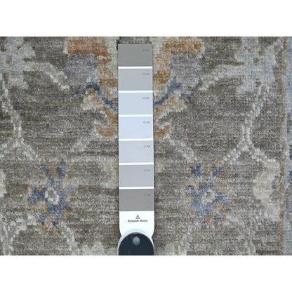 Oushak And Peshawar Wool Hand Knotted Rug Grey Gray 2.0X3.0 -O089361