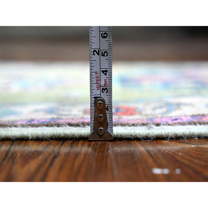 Kazak Wool Hand Knotted Rug Green Ivory 1.9X2.11 -O089384