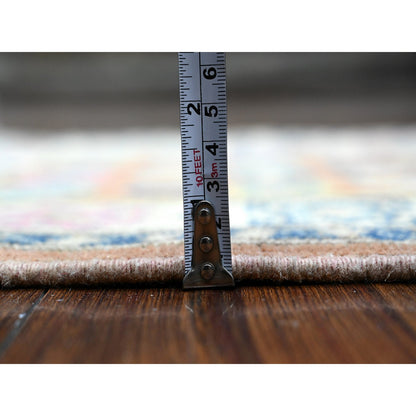 Kazak Wool Hand Knotted Rug Orange Ivory 2.1X2.10 -O089391