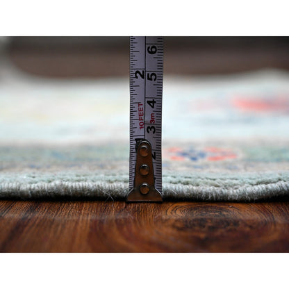 Kazak Wool Hand Knotted Rug Blue Green 2.1X2.11 -O089392