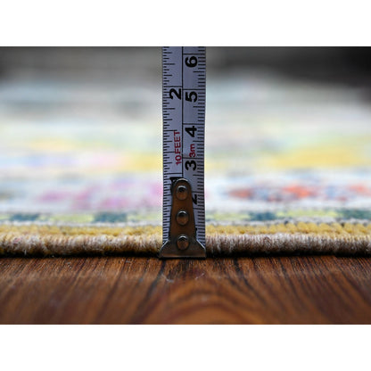 Kazak Wool Hand Knotted Rug Yellow Ivory 2.7X4.4 -O089397