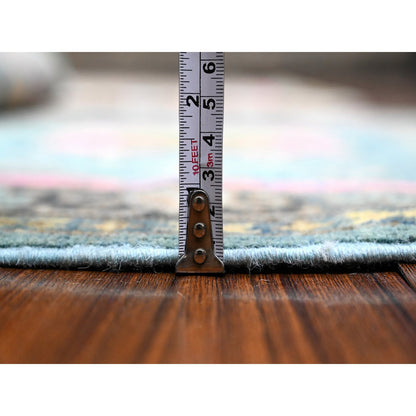 Kazak Wool Hand Knotted Rug Blue Gray 3.2X4.10 -O089398