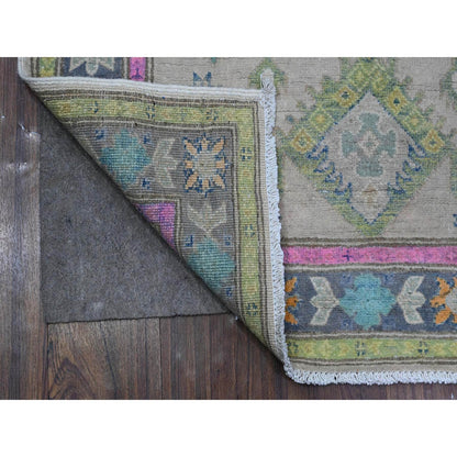 Kazak Wool Hand Knotted Rug Grey Slate Gray 3.2X4.8 -O089399