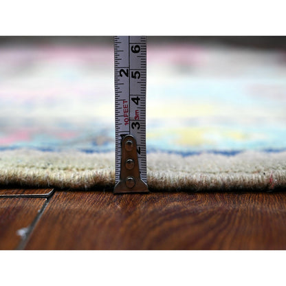 Kazak Wool Hand Knotted Rug Grey Blue 2.10X4.0 -O089400
